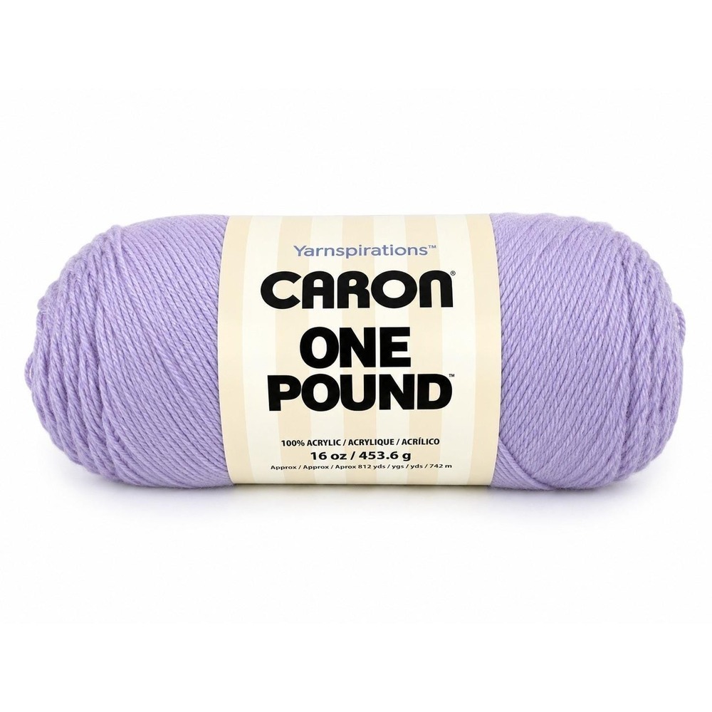 Caron One Pound Yarn Lilac #10577 16 oz 812 Yds 100% Acrylic Medium 4